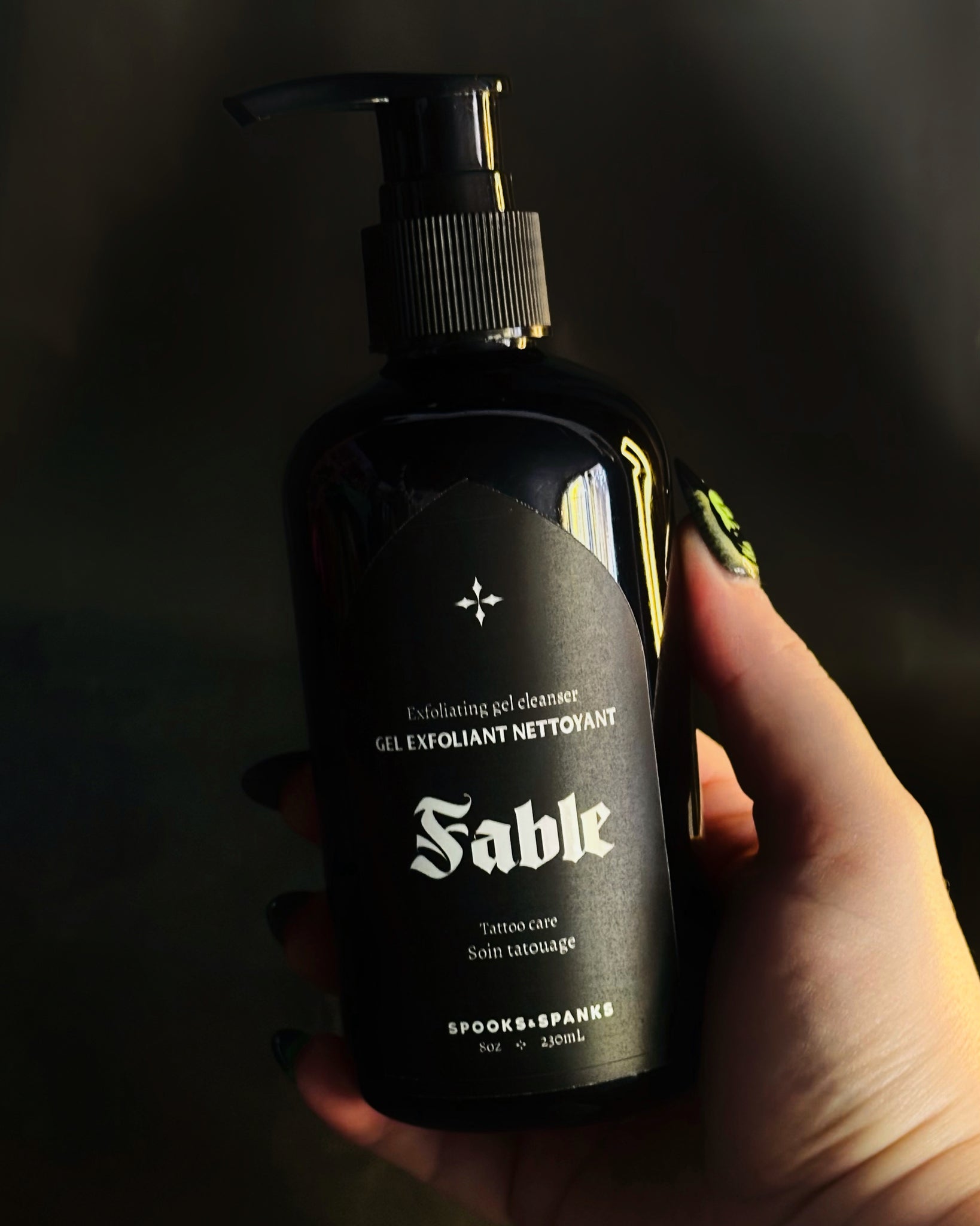 Fable tattoo exfoliating gel cleanser