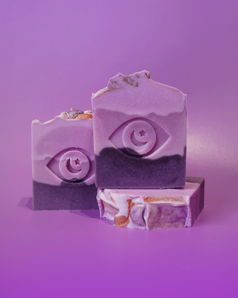 Aether Gem Soap with Amethyst - Lilac + Water Lily