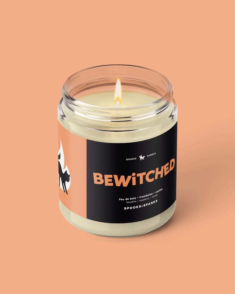 Bewitched Candle - Woodfire+ Raspberry + Vanilla