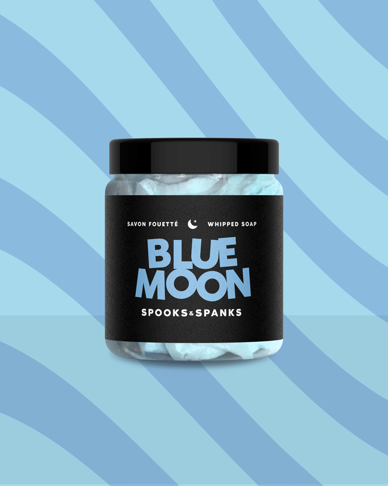 Savon Fouetté Blue Moon - framboise bleue