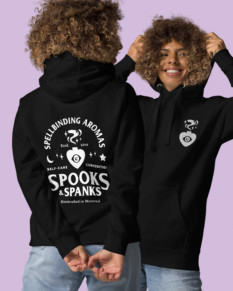 Spellbinding Aromas embroidered + printed hoodie