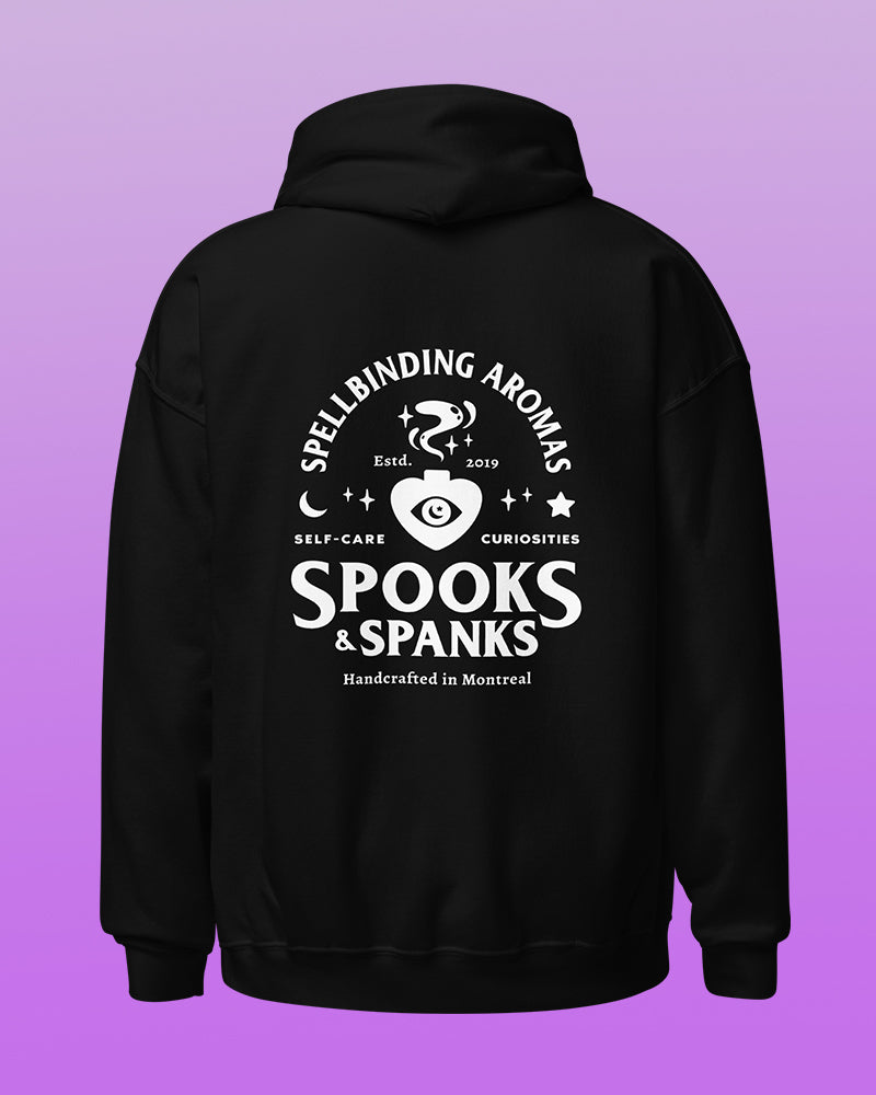 Spellbinding Aromas embroidered + printed hoodie