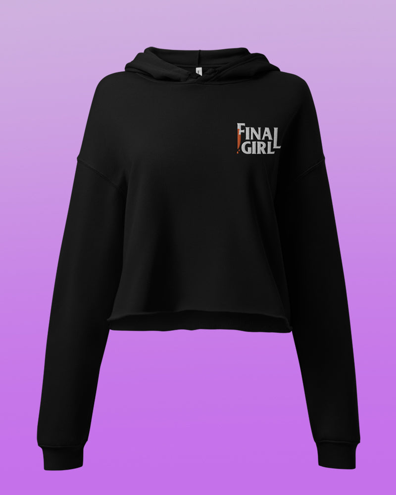 Final Girl embroidered cropped hoodie XL