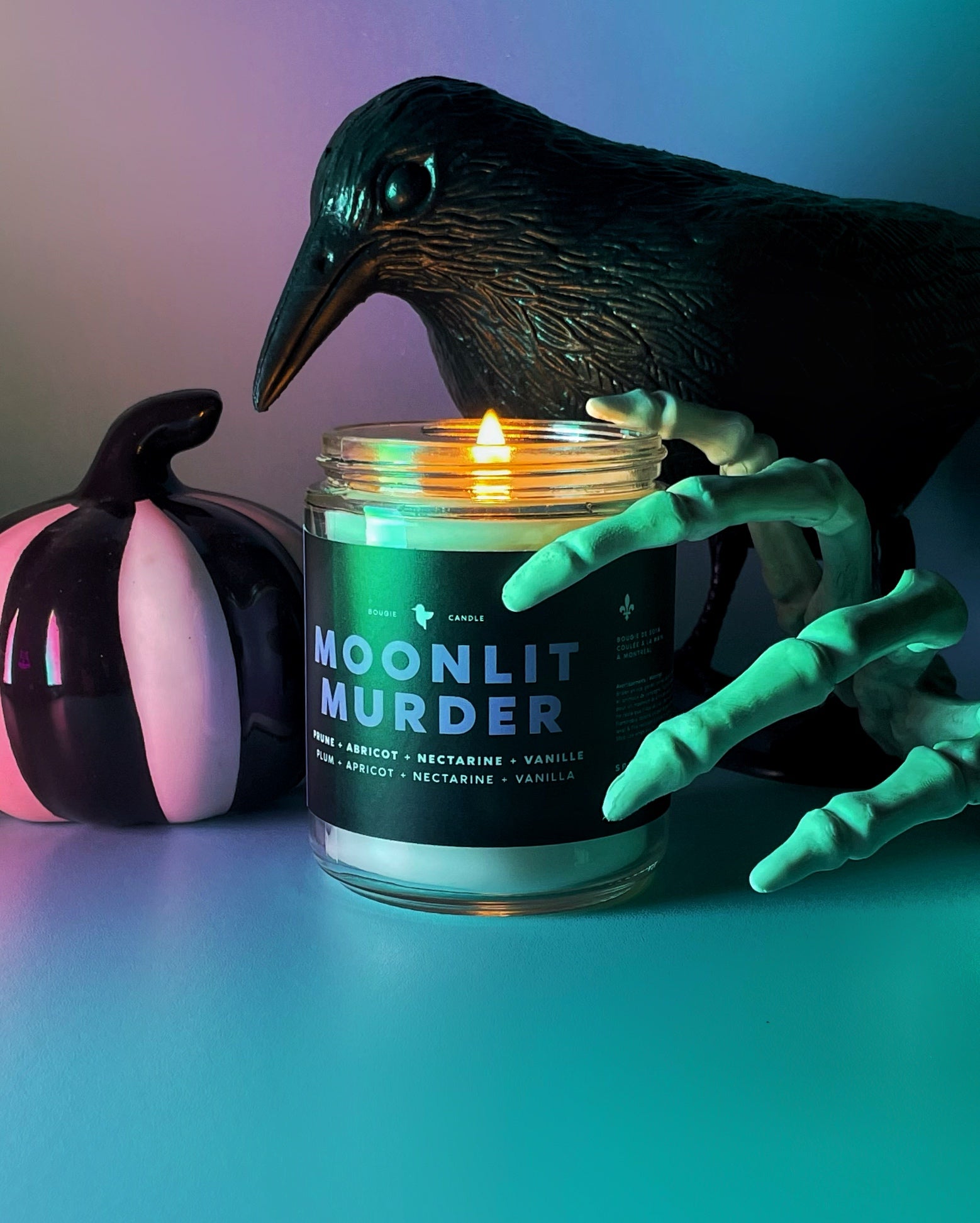 Moonlit Murder Candle - Plum + Apricot + Nectarine + Vanilla